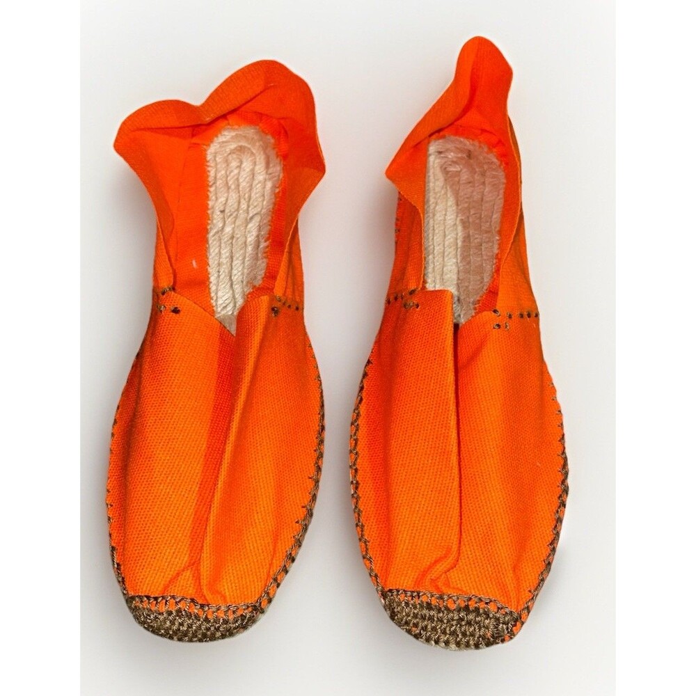 Couso Main Bright Orange Eapredrilles Sandals Slip On Made In Spain Size 40